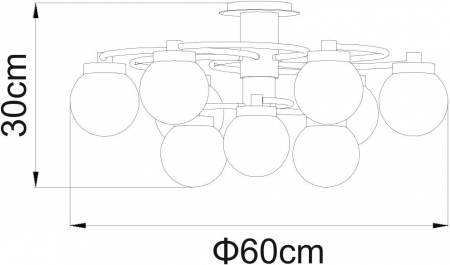 Arte Lamp A8170PL-9SS