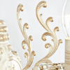 Eurosvet 3281/2 белый с золотом/тонированный хрусталь Strotskis