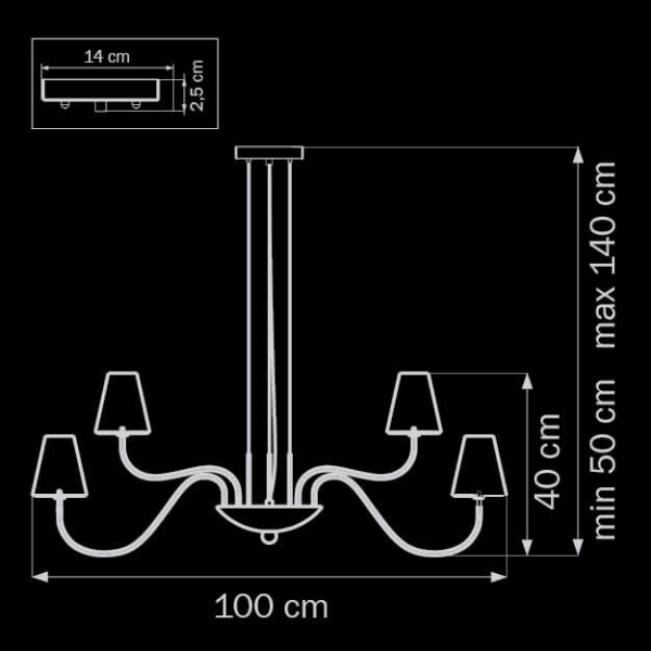 Подвесная люстра Lightstar Diafano 758164