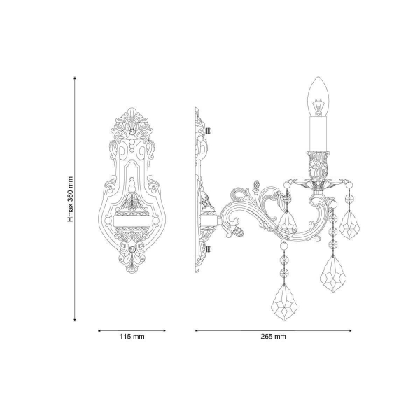 Бра Lucia Tucci Angelo W147.1 Ivory
