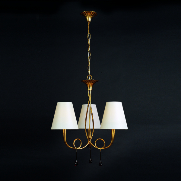 Подвесная люстра Mantra Paola Painted Gold 3542