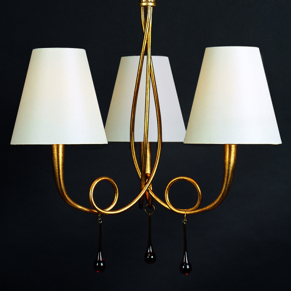 Подвесная люстра Mantra Paola Painted Gold 3542