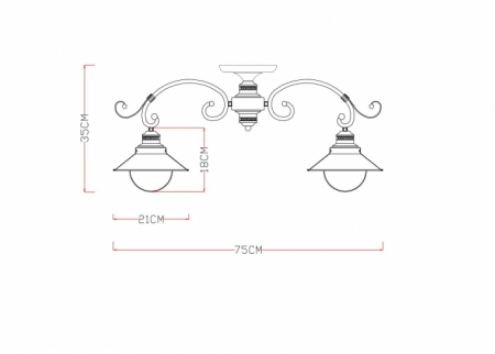 Arte Lamp A4577PL-5CK