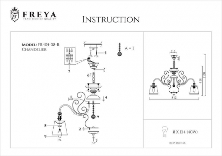 Freya FR2405-PL-08-BZ