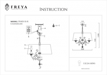 Freya FR2405-PL-05C-BZ
