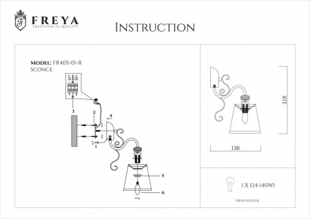 Freya FR2405-WL-01-BZ