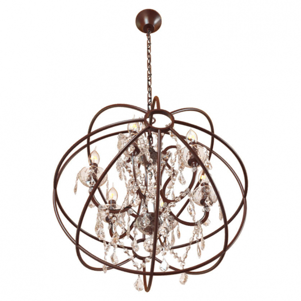 Подвесная люстра LOFT IT Foucaults orb crystal Loft1897/6