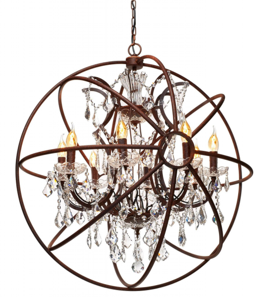 Подвесная люстра LOFT IT Foucaults orb crystal Loft1897/6