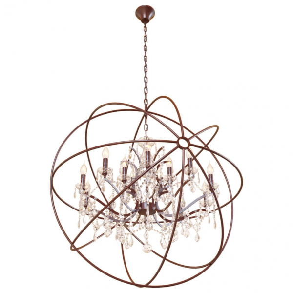 Подвесная люстра LOFT IT Foucaults orb crystal Loft1897/15