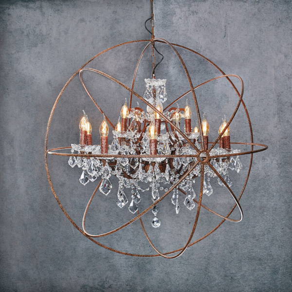 Подвесная люстра LOFT IT Foucaults orb crystal Loft1897/15