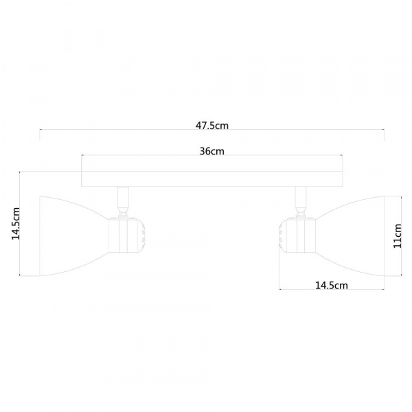 Спот Arte Lamp Mercoled A5049AP-2GY