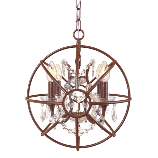 Подвесная люстра LOFT IT Foucaults orb crystal Loft1897/4