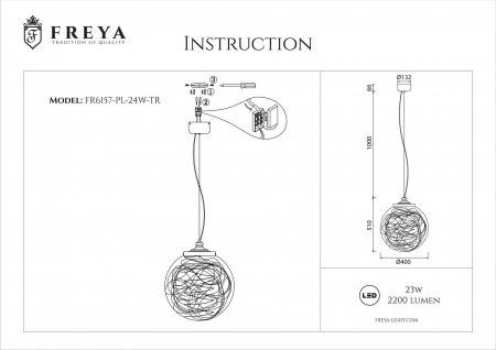 Freya Outlet FR6157-PL-24W-TR