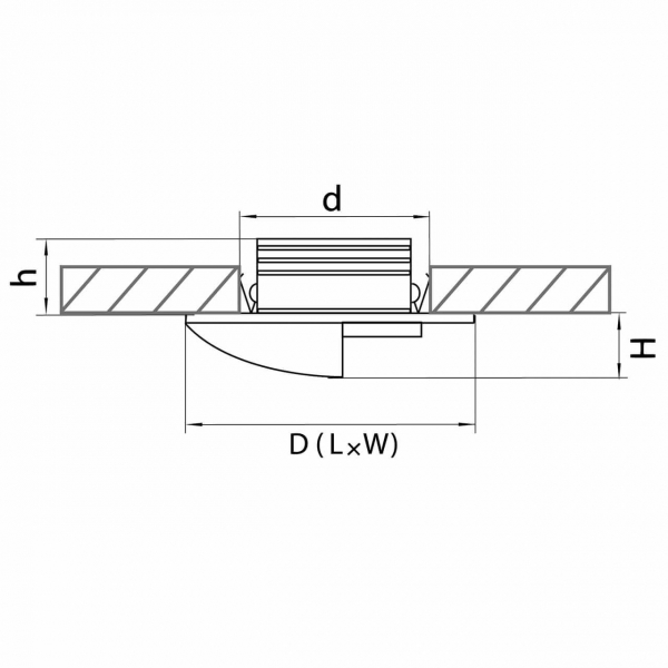 Встраиваемый светодиодный светильник Lightstar Lumina 212147