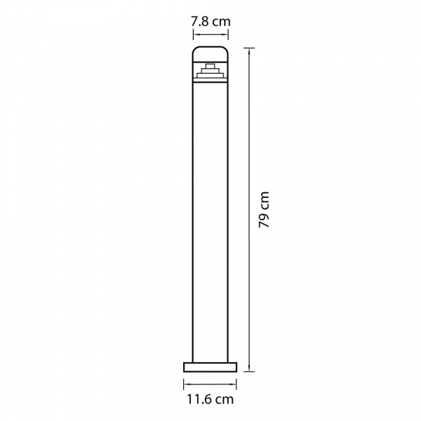 Уличный светодиодный светильник Lightstar Raggio 376707