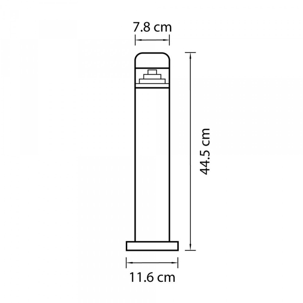 Уличный светодиодный светильник Lightstar Raggio 376907