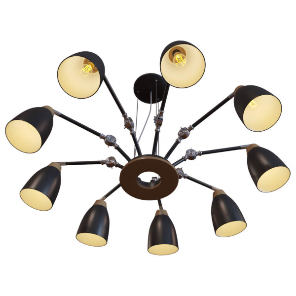 Подвесная люстра LOFT IT Watchman Loft4402/9Bl