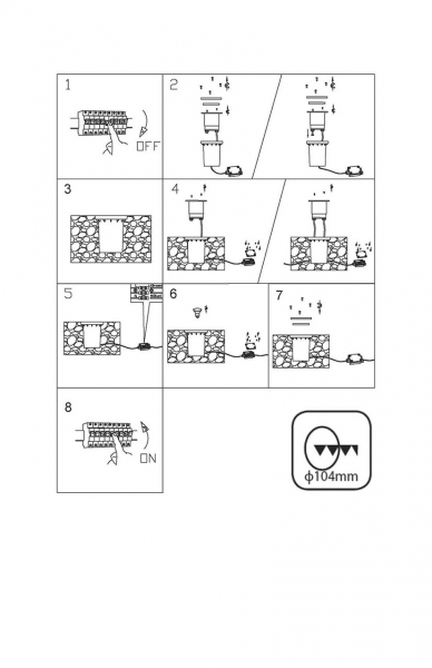 Ландшафтный светильник Lucide Biltin 11801/01/12