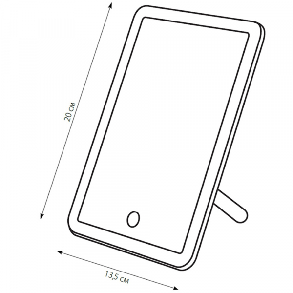 Зеркало с подсветкой (UL-00002759) Uniel TLD-591 White/LED/80Lm/6000K/Dimmer