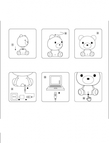 Настольная лампа Lucide Dodo Bear 71590/03/31