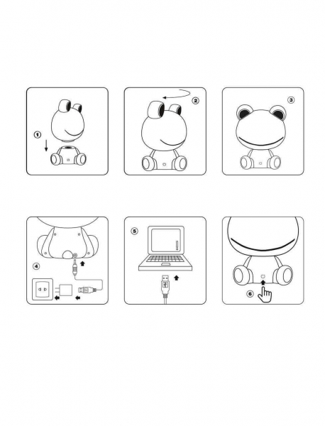 Настольная лампа Lucide Dodo Frog 71592/03/85