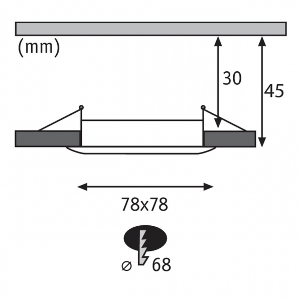 Встраиваемый светодиодный светильник Paulmann Premium Slim Coin 93890