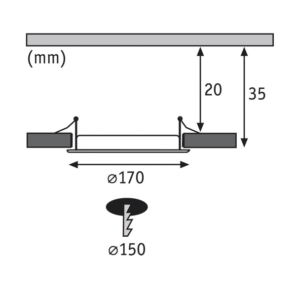 Встраиваемый светодиодный светильник Paulmann Quality Line Panel 92074