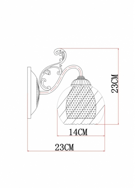 Бра Arte Lamp A7062AP-1AB