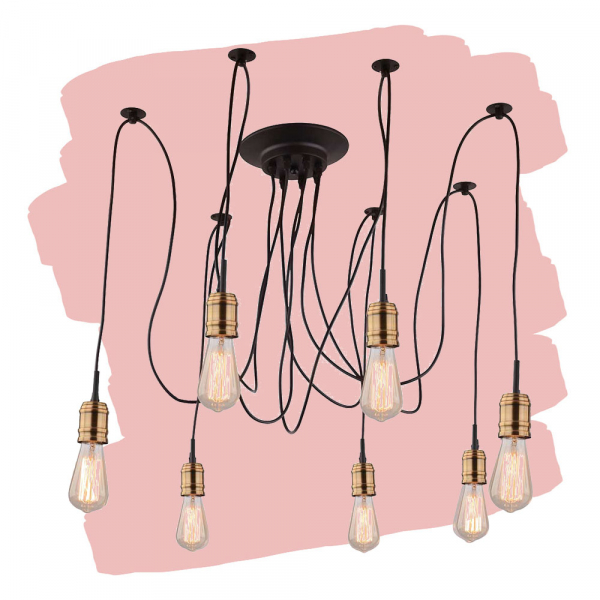 Подвесная люстра Arte Lamp Mazzetto A4290SP-7BK