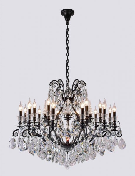 Подвесная люстра Crystal Lux Magnifico SP19 Black/Transparent