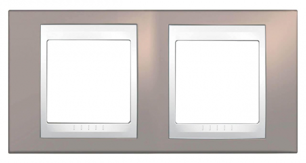 Рамка 2-постовая Schneider Electric Unica Хамелеон MGU6.004.873 Рамка 2-постовая Schneider Electric Unica Хамелеон MGU6.004.873