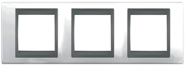 Рамка 3-постовая Schneider Electric Unica Top MGU66.006.239 Рамка 3-постовая Schneider Electric Unica Top MGU66.006.239