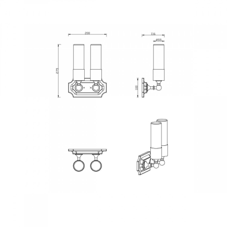 Lucia Tucci Tube W5630.2 Gold