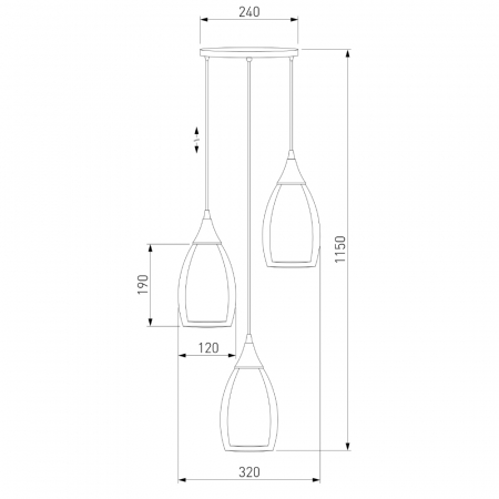 Eurosvet 50085/3 черный жемчуг