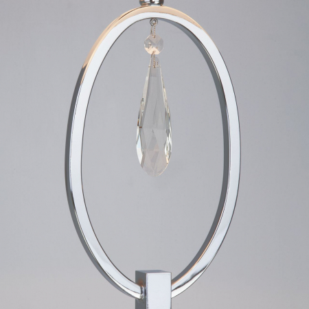 Eurosvet 01056/1 хром/прозрачный хрусталь Strotskis