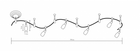 Arte Lamp A3059PL-6BK