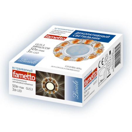 Fametto DLS-L128 GU5.3 Chrome/Gold