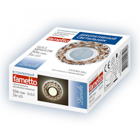 Fametto DLS-L130 GU5.3 Chrome/Brown