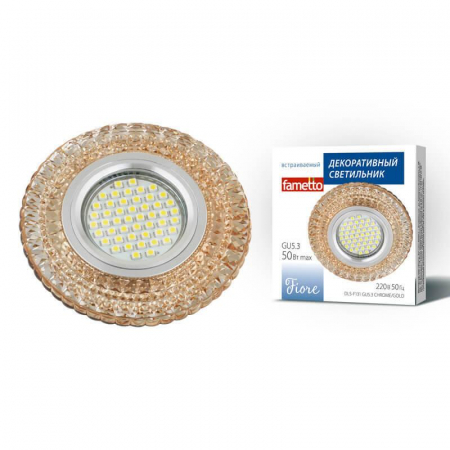 Fametto DLS-F130 GU5.3 Chrome/Brown