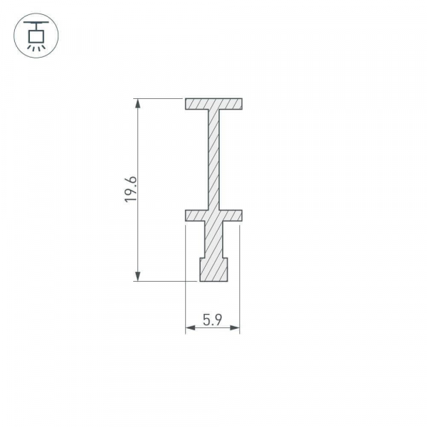 Держатель Arlight FOLED-RAIL-2000 025232
