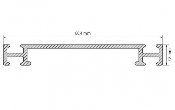Профиль-держатель Arlight PHS-3X-BASE-H7.8-2000 ANOD 019870