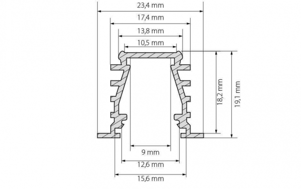 Профиль Arlight TOP-DEEP-F-2000 ANOD (K13,P15) 016971