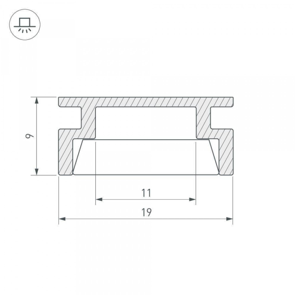 Профиль Arlight HR-2000 ANOD 019190