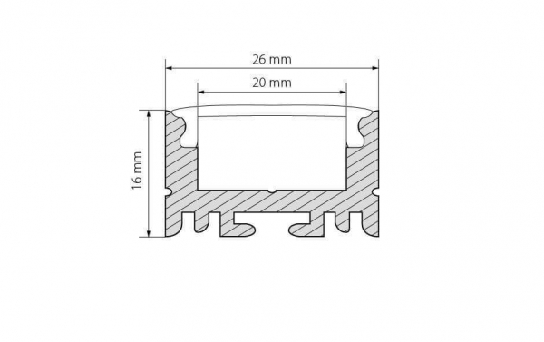 Профиль Arlight ARH-LINE-1726-2000 ANOD 018674