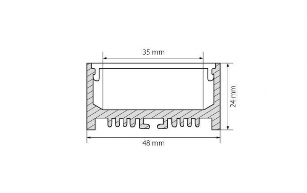 Профиль Arlight ARH-LINE-2448-2000 ANOD 018684