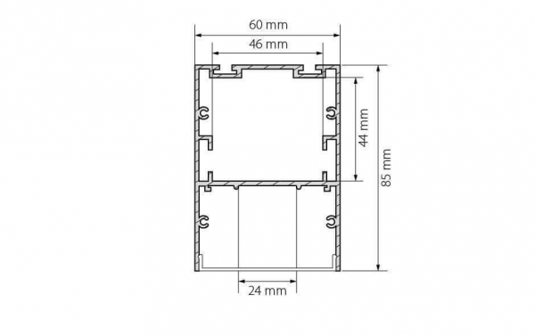 Профиль Arlight ARH-LINE-6085-2000 BLACK 018681