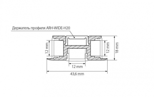 Профиль Arlight ARH-TRI-D-2000 ANOD 018829