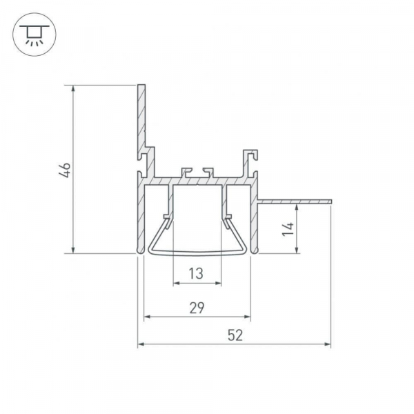 Профиль Arlight FOLED-WALL-2000 023865