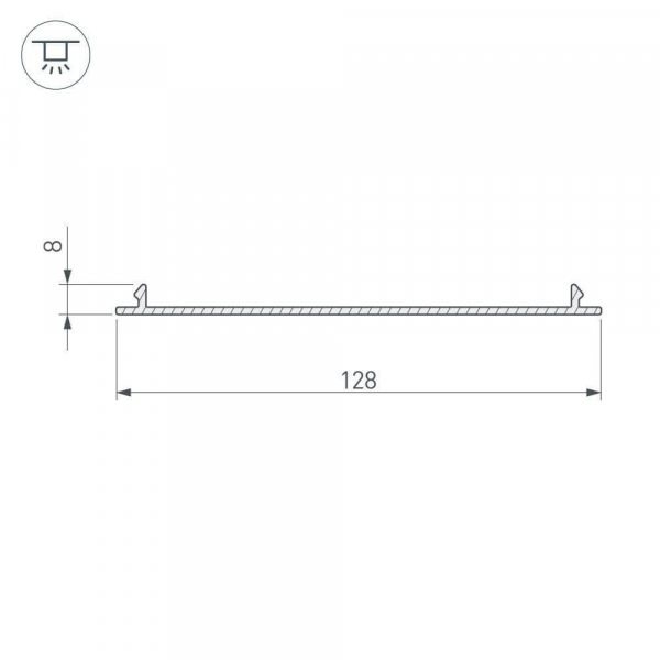 Экран Arlight TOP-LINIA140-С-2000 ANOD 016985