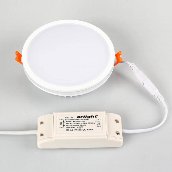 Влагозащищенный светильник Arlight LTD-135SOL-20W Day White 020711